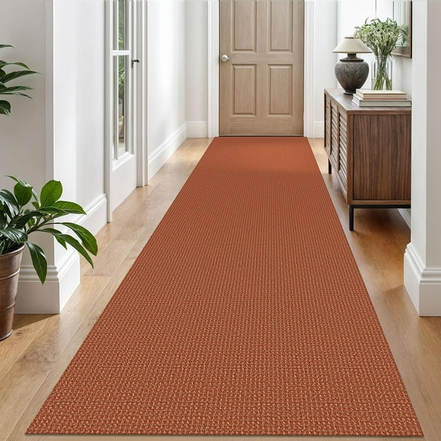 Woven Area Rug x Ft Washable Rugs for Entryway Non Slip Braided Throw Rugs Bedroom Rugs Cotton Entry Rug Cotton Floor Carpet for Bedroom Dining Room Living Room Orange/Tan/