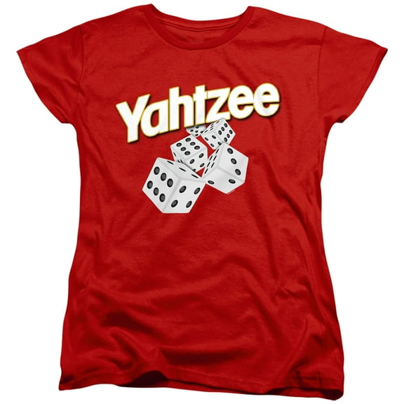 Yahtzee Tumbling Dice S/S Women's T-Shirt Red
