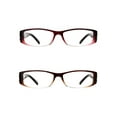 thumbnail image 2 of Eyebogo Kaylee Value 2-Pack Women Rectangular Reading Glasses, Burgundy/Brown, +3.25, 2 of 6