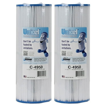 Unicel C-4950 Replacement 50 SqFt Pool Hot Tub Filter Cartridge (2 Pack)
