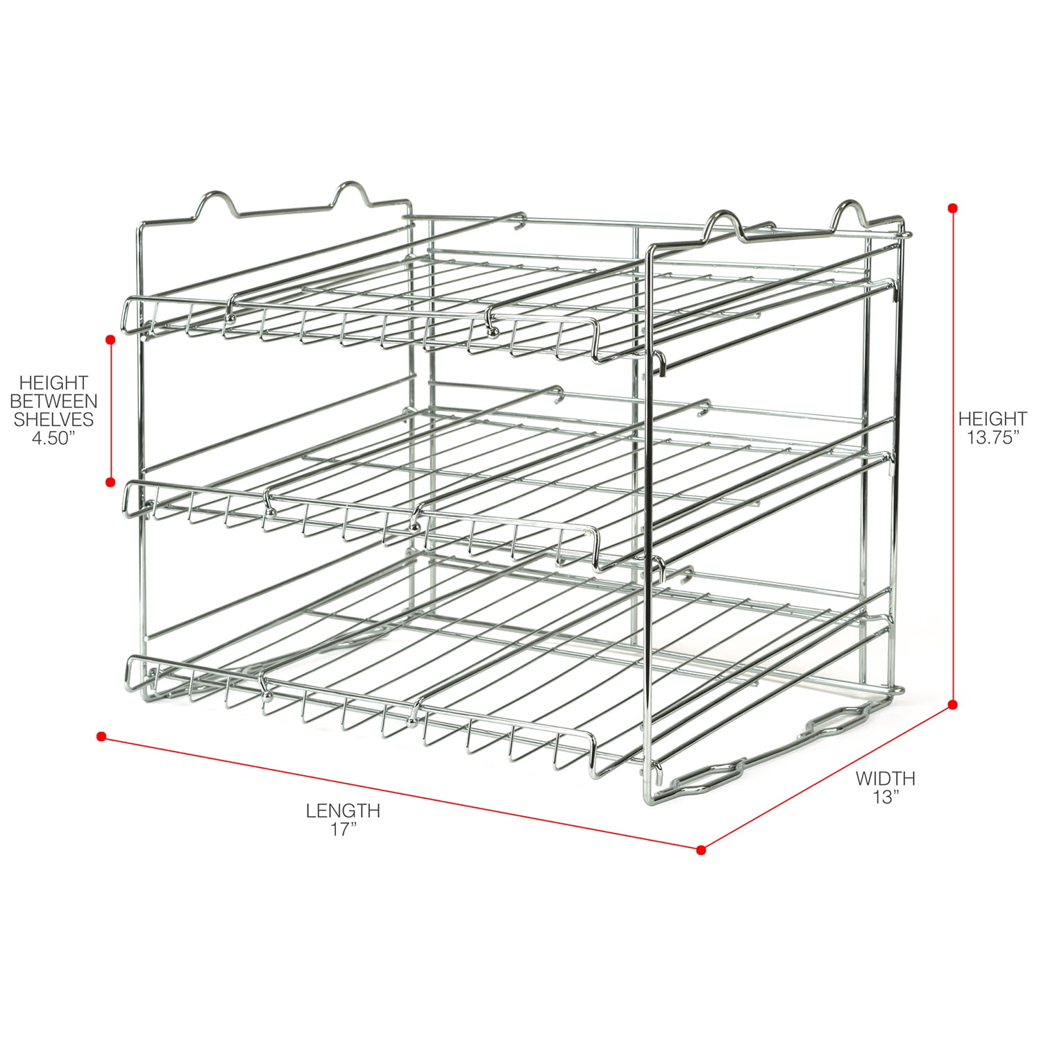 Sorbus 3-Tier Stackable Can Organizer Rack, Holds 36 Cans, Pantry & Kitchen Storage Food Storage
