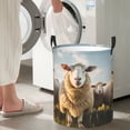 thumbnail image 6 of KLL Cute Prairie Sheep Herd Waterproof Foldable Laundry Hamper Bucket with Handles for Storage Bin,Kids Room,Home Organizer (Medium ), 6 of 7