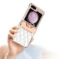 thumbnail image 4 of Allytech for Samsung Z Flip 6/Flip 7 FE 2025 Case with Glitter Ring Grip, Luxury Glitter Bling Rhinestone PU Leather Slim Shell Cover for Girls Women Stand Hinge Protection Anti-Scratch Case, Purple, 4 of 8