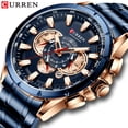 thumbnail image 3 of Curren 8363 Men's Watch Quartz Steel Band Men's Watch Sports Calendar Watch Export Watch, 3 of 9