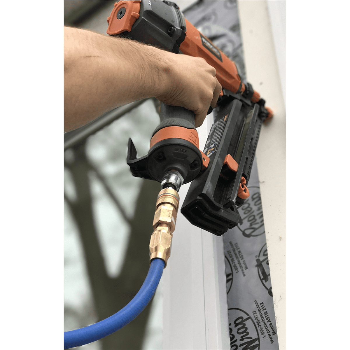 BluBird FFSW38 Fast Fix 3/8" Air Hose Assembly w/ Swivel