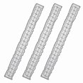 thumbnail image 1 of 3 Pieces 8.4 Inches Metal Irregular Edges Ruler Edges Ruler For Card Making Scrapbooking Craft Deco, 1 of 5