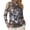 Black, variant on Women Tops Floral Print Long Sleeve Spring Summer T Shirts Fashion Crew Neck Going Out Basics Tees