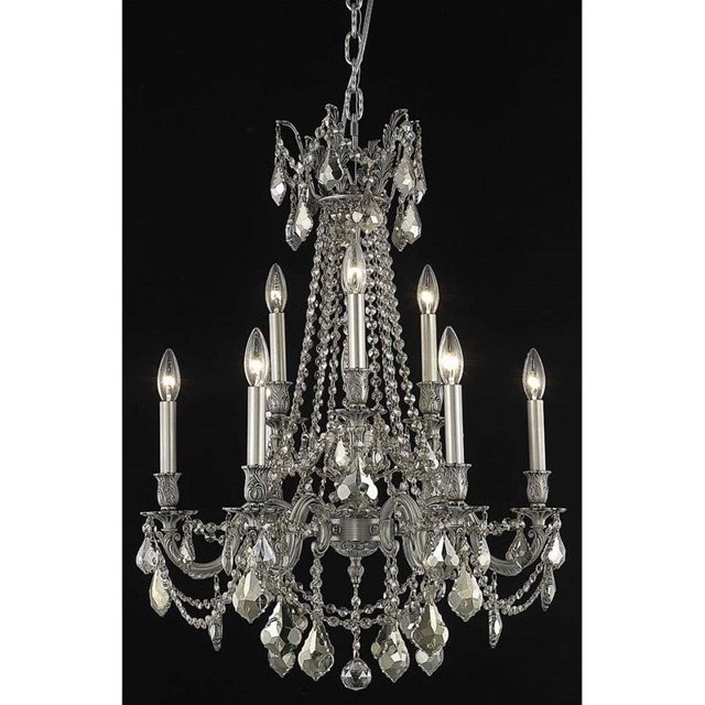 Elegant Lighting Rosalia 23" 9 Light Royal Crystal Chandelier