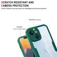 thumbnail image 4 of Compatible with iPhone 14 Case Upgrade Full-Body Clear Bumper with Built-in Screen Protector Camera Lens Protection,Transparent Rugged TPU Silicone Case for iPhone 14  6.1 inch, Green, 4 of 6
