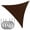 Brown, variant on ColourTree Beige Triangle Sun Shade Sail Canopy with 3 Steel Cables - UV Block, Water Permeable, Heavy-Duty Outdoor Awning for Patio, Garden, Yard