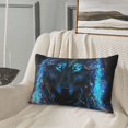 thumbnail image 5 of Susaid Cool Blue Light Wolf Print Pillowcases Multiple Size, Pillow Cover Super Soft Envelope Closure Standard Pillow Case-20"x30", 5 of 6