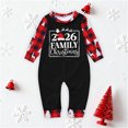 thumbnail image 1 of Pijamas familiares europeos con estampado navideño de moda, traje para padres e hijos, monos de poliéster para bebés., 1 of 3