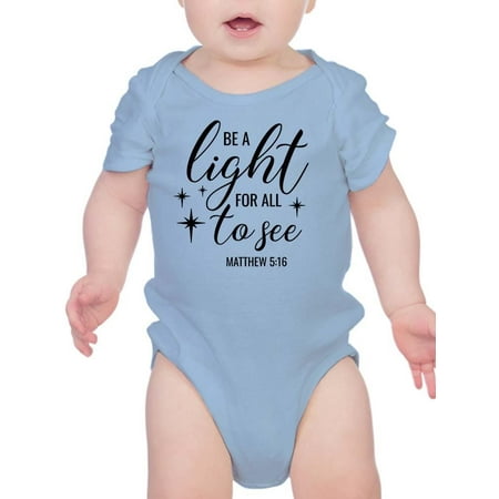 

Be A Light For All To See Bodysuit Infant -Smartprints Designs 24 Months