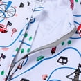 thumbnail image 6 of Penkiiy Toddler Baby Boys Girls Cute Cartoon Pattern Short Sleeve Double Zipper Romper Jumpsuit Baby Sleep and Play Pajamas 6-9 Months White on Clearance, 6 of 9