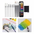 thumbnail image 3 of 12 Colores Vívidos Solicitud de Pintura Acuarela Sólida Dibujo de Dibujo Pen Nylon Cepillo Portable Premium para Dibujar Pintura, 3 of 9