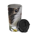thumbnail image 2 of Uemuo Daisy Guinea Pig Print Carry Insulated Coffee Mug, Travel Mug with Hidden Handle, Insulated Coffee Flask, Leak-proof Travel Mug Insulated Mug for Office, 2 of 8