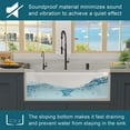 thumbnail image 4 of 30 inch White Farmhouse Sink, Fireclay Porcelain Single Bowl Apron-Front Workstation Sink, Reversible Ceramic Farm Sink with various accessories, 4 of 7