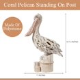 thumbnail image 4 of Corner Merchant Coral Reef Pelican Nautical Beach Home Decor, White, 13 3/4 in x 10 in x 5 in, 1, 4 of 6