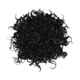 thumbnail image 3 of Moño de pelo , postizos, moño corto, extensión de cabello de de fibra sintética, moño de pelo desordenado para ir de compras, negro, 3 of 8