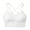 White, variant on Sports Bras for Women Womens Y Back Sports Bra - Padded Racerback Low impact Spaghetti Thin Strap Workout Yoga Bra(White,L)