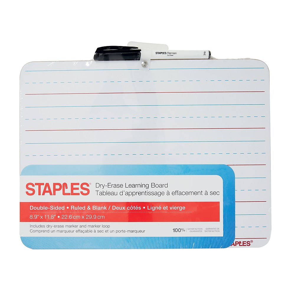 Staples 8.9" x 11.8" DryErase Learning Board (44951) 2773817 Walmart
