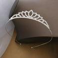 thumbnail image 6 of Rhinestone Tiara Crown Wedding Hair Accessory For Girls & Women, 6 of 7