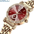 thumbnail image 6 of Crrju New Steel Belt Women's Diamond-Embedded Watch 5011 Watch Simple Business Personality Fashion Waterproof, 6 of 6