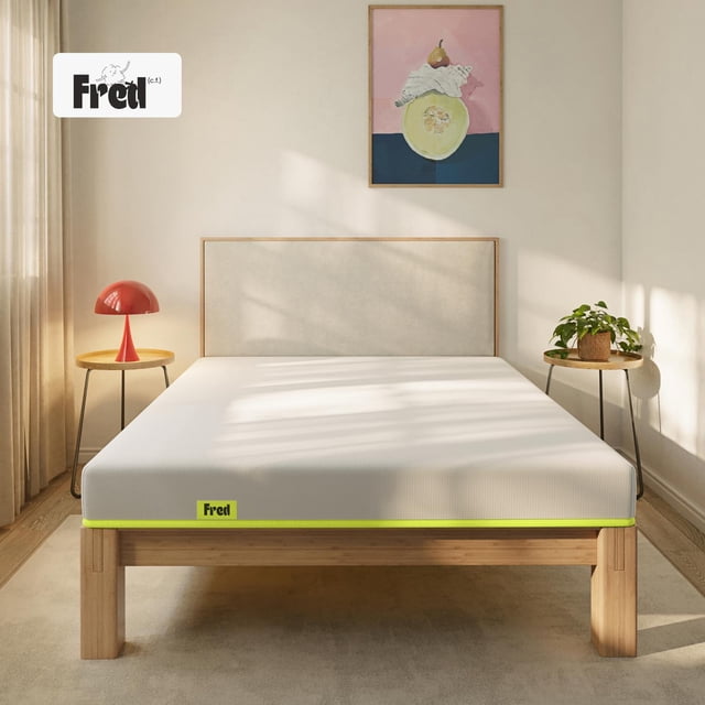 Colchón de Espuma Fred Matrimonial Adulto, 14cm de Alto, Colchón en Caja, Firme, Hecho en México blanco Matrimonial