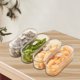 thumbnail image 1 of 1 pieza/4 piezas de mesa de té caja de frutas secas de plástico a prueba de polvo con bandeja para sala de estar Hugtrwg Para estrenar, 1 of 7