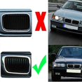 thumbnail image 4 of E36 Grill,Black Kidney Front Bumper Kidney Grille Grills For-BMW E36 3-Series 318I 323I 328I M3 1997-1999, 4 of 5