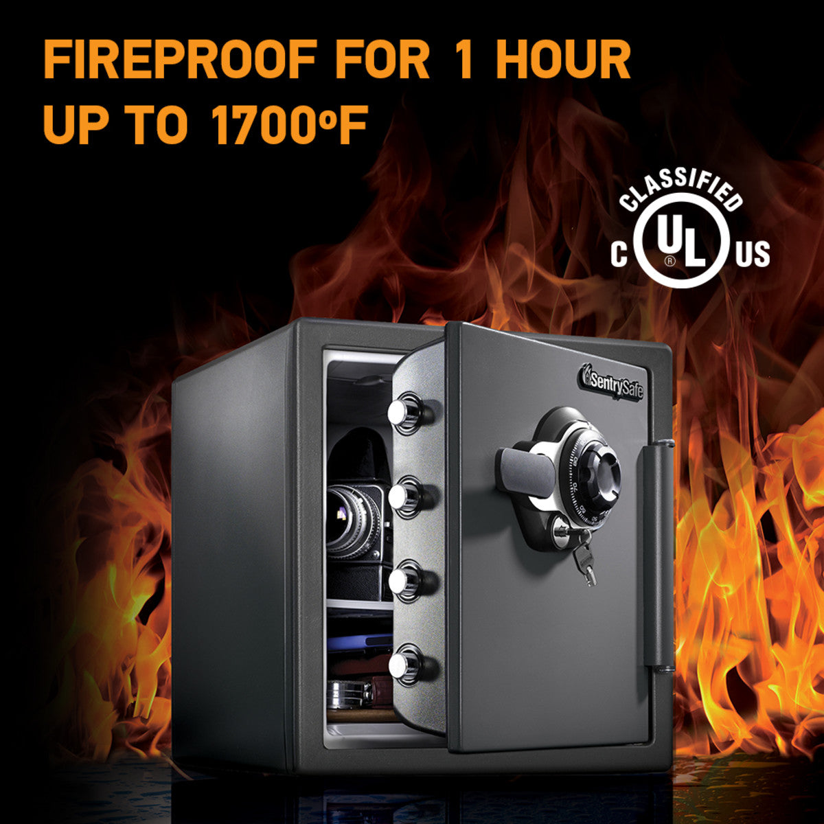 SentrySafe SFW123DSB Fire/Water Safe with Dial Combo photo 5
