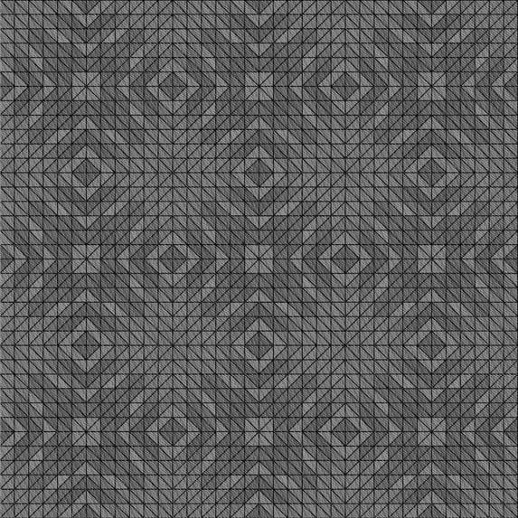 Ahgly Company Machine Washable Indoor Square Transitional Dark Gray Black Area Rugs, 8' Square