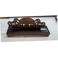 thumbnail image 6 of OULII 2Pcs Brown Plastic Hand Fan Stand for Home Decor Japanese Folding Fan Holder, 6 of 7