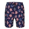 thumbnail image 3 of Balery American Stars Traje de Baño Estilo Hawaiano para Hombre, Shorts de Secado Rápido con Bolsillos-3X-Large, 3 of 6