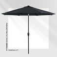 thumbnail image 3 of Tempera 9FT Push Botton Tilt patio umbrella, 3 of 9