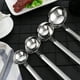 thumbnail image 3 of EeaseMX BESTONZON - Juego de 4 cucharas de acero inoxidable para sopa, cucharones colgantes, cucharas largas para servir sopa, para el hogar, la cocina y la barra., 3 of 7