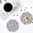 thumbnail image 5 of Disketp I Love Usa Funny Coasters,6 Pcs Leather Coasters With Holder, Perfect Housewarming Hostess Gifts,Protect Furniture From Water Marks Scratch And Damage, 5 of 9
