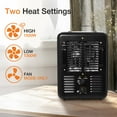 thumbnail image 6 of Lifesmart BNS-15D Black 1500W Electric Adjustable Thermostat Milk House Heater, 6 of 11