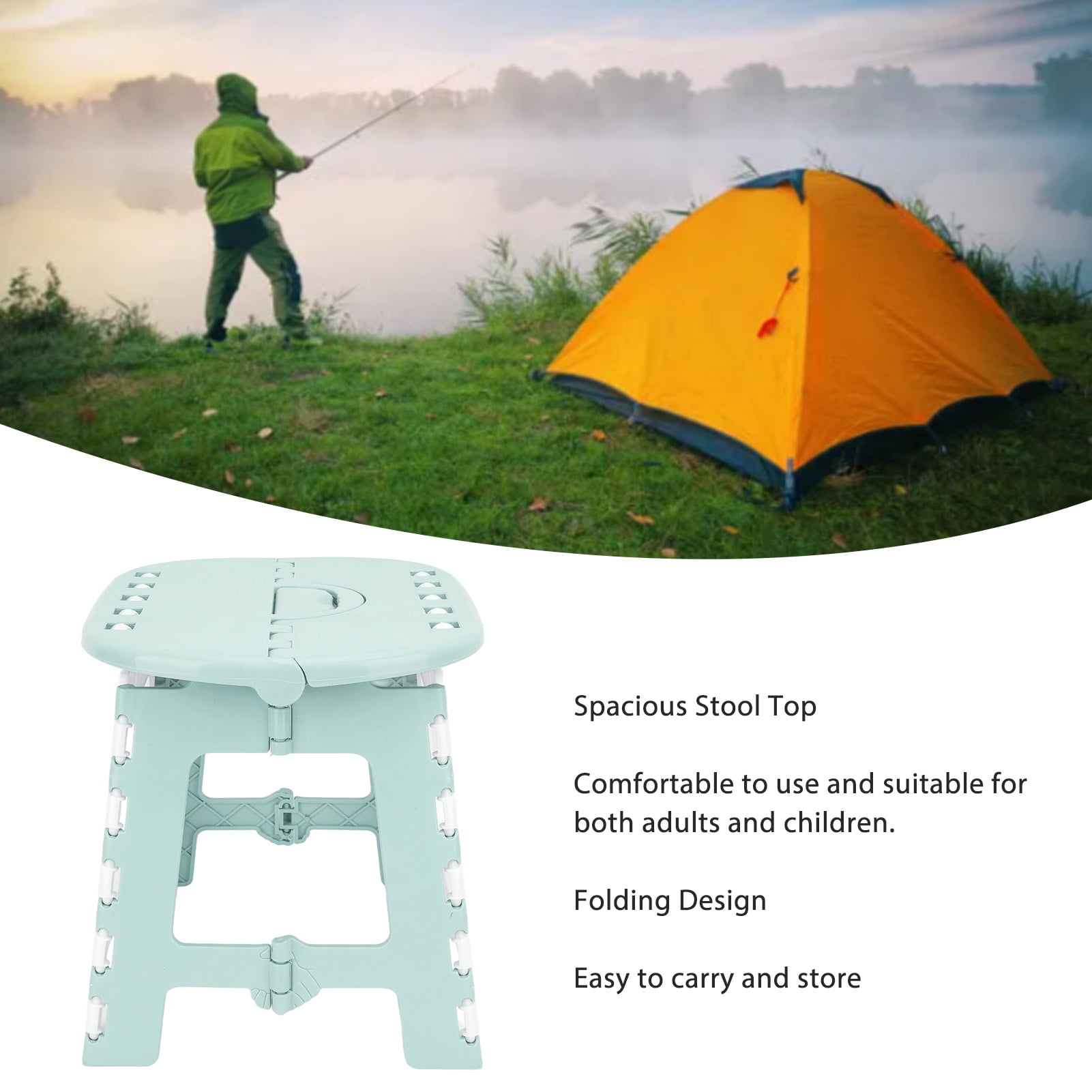 Marchepied Pliable En Plastique Facile à Transporter Léger Et Pliable