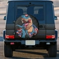 thumbnail image 3 of Kll Blue Dinosaur Tire Cover,Universal Wheel Tire Cover For Trailer, Rv, Suv, Truck,Camper And Many Vehicle,(16 Inch), 3 of 7