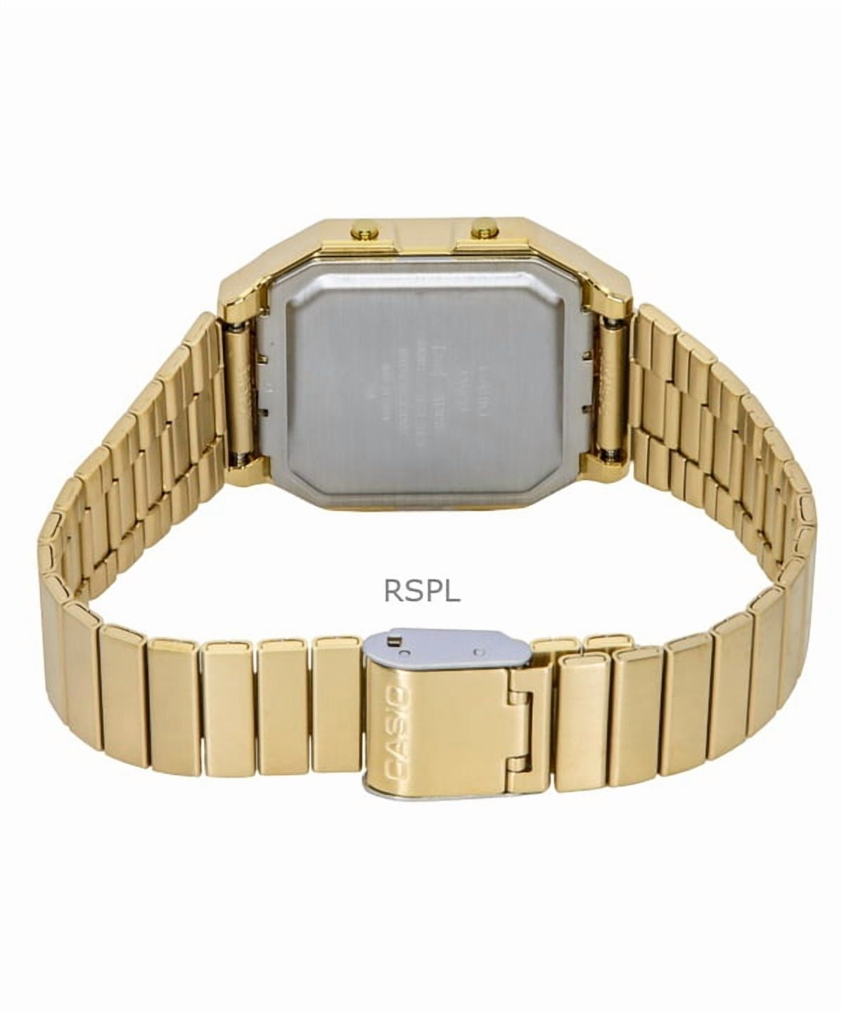 Casio Vintage Digital Stainless Steel Quartz A130WEG-9A Unisex Watch
