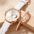 thumbnail image 3 of YATLTE Leather Women Watches, Ladies Dress Analog Quartz Date Classic Luminous Leather Strap Waterproof Female Wrist Watch, 3 of 6
