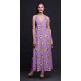 thumbnail image 3 of Bimba Robe Longue Maxi d'Été à Bretelles Spaghetti Ajustables Imprimée Papillon - X-Grand, 3 of 6