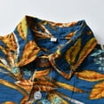 thumbnail image 4 of Hotiary Toddler Baby Summer Short Sleeve Hawaiian 3 Piece Sets Boys Girls Button Down Shirt + T-Shirt + Shorts Outfits Kids Leaf Floral Flower Clothes Suit for 1-8 Years, 4 of 8