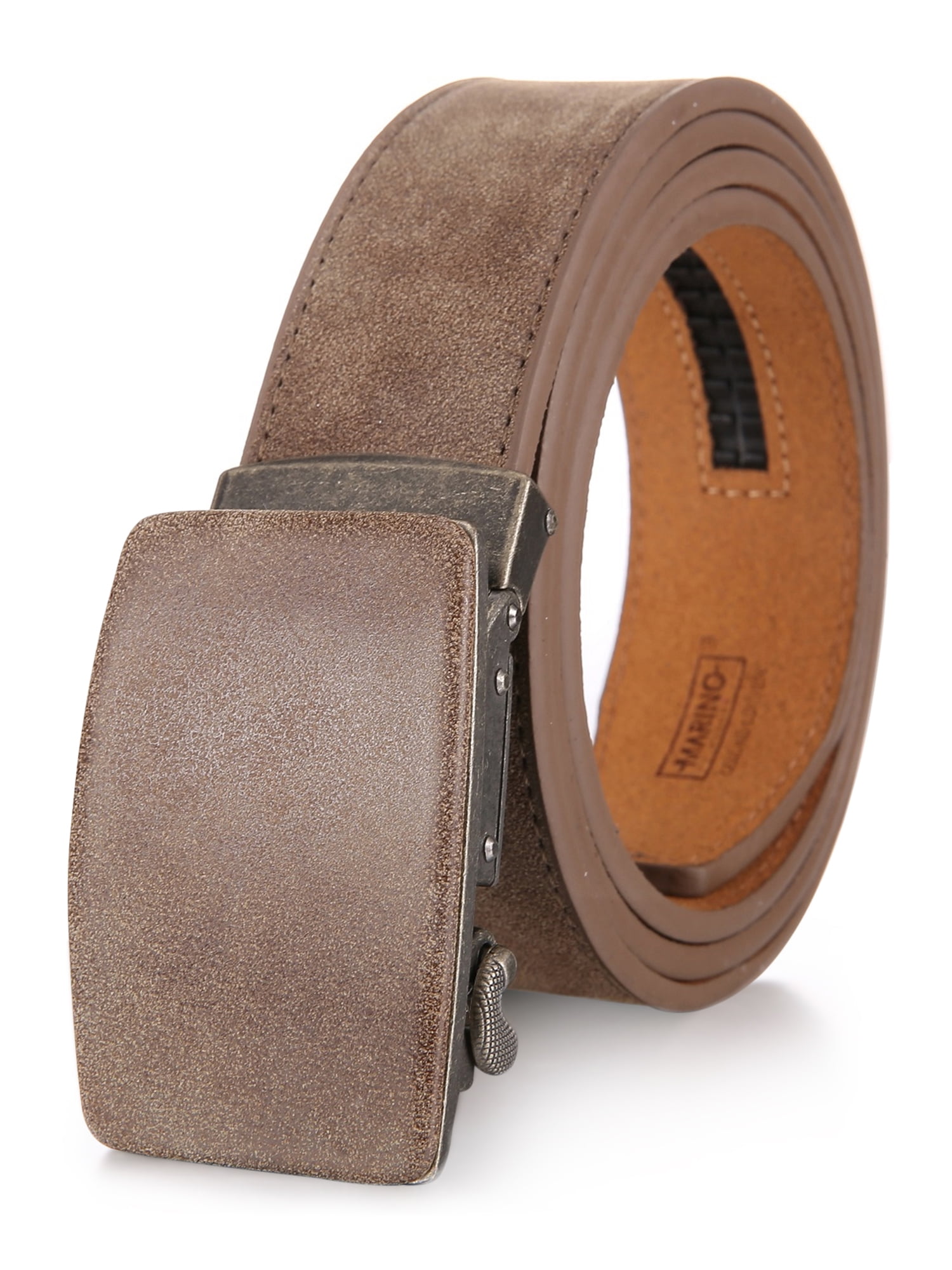 McGuire Nicholas 960 2-Inch Roller Buckle Belt in Tan Saddle Leather