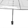thumbnail image 4 of Parapluie compact noir transparent, design automatique, structure robuste, pour voyage, sac à dos, sortie en plein air, 4 of 4