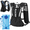 Black, variant on Zacro Hydration Vest with 2L Soft Flask, Reflective Running Vest for Men Women, Lightweight Running Backpack for Walking Hiking Cycling - Black