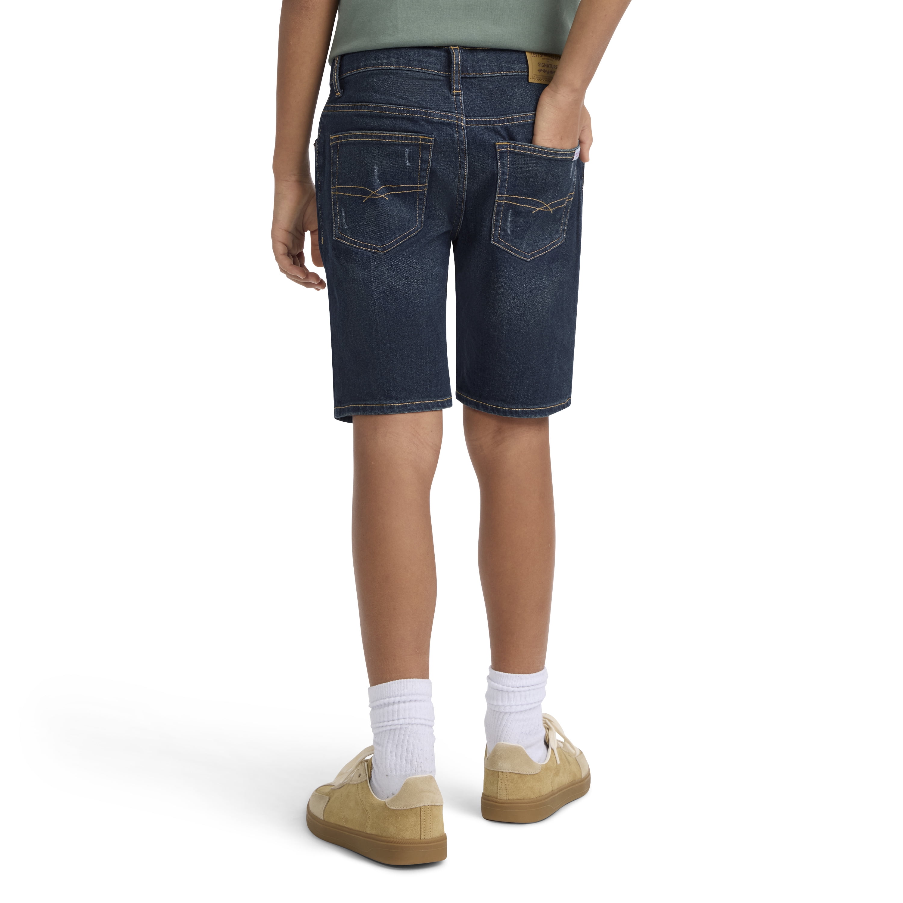Levi Strauss Signature Boys Slim Fit Denim Shorts, Sizes 4-18