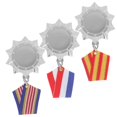 thumbnail image 4 of 3pcs Alloy Memorial Brooch Medals for Soldier Gatherings, School Competitions, and Event Party Favors Random Styles, 4 of 5