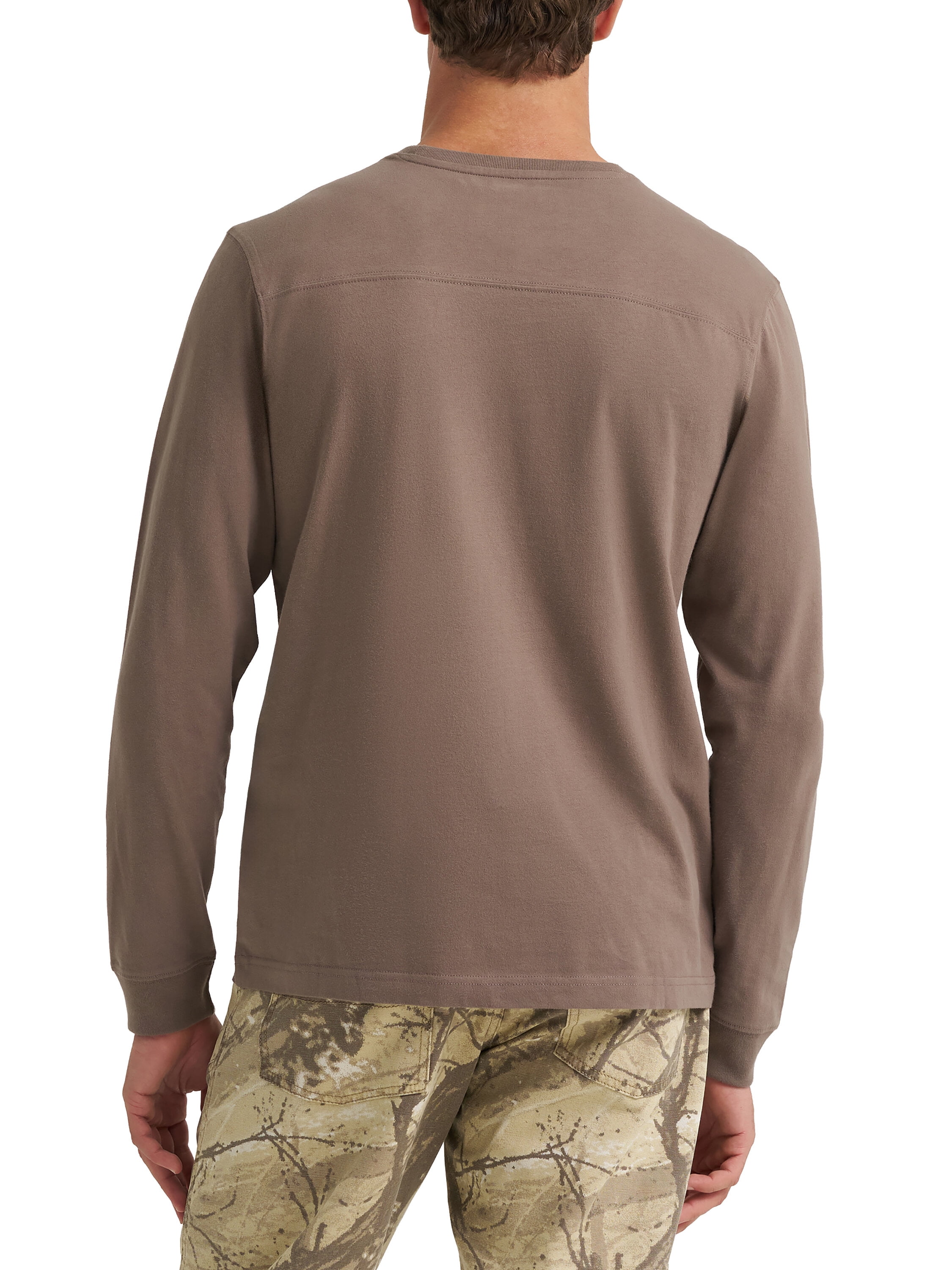 Wrangler® Men's Utility Streetwear Long Sleeve Varsity Knit Tee